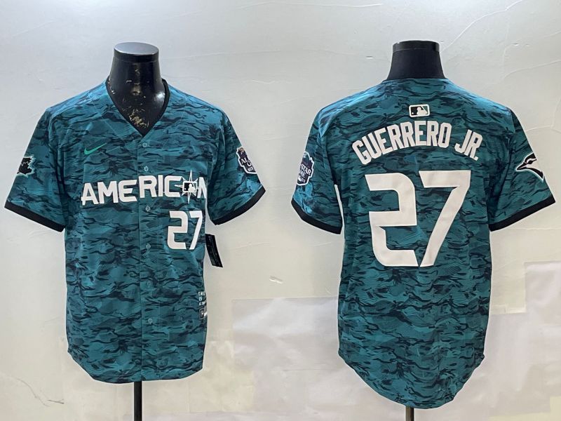 Men Toronto Blue Jays #27 Guerrero jr Blue All star 2025 Nike MLB Jersey style 1->san diego padres->MLB Jersey